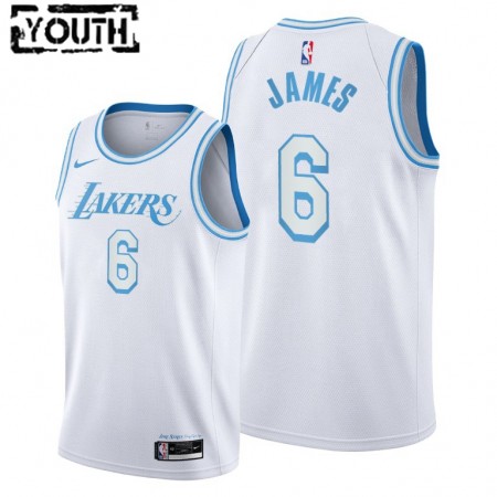 Kinder NBA Los Angeles Lakers Trikot LeBron James 6 Nike 2021-2022 City Edition Swingman